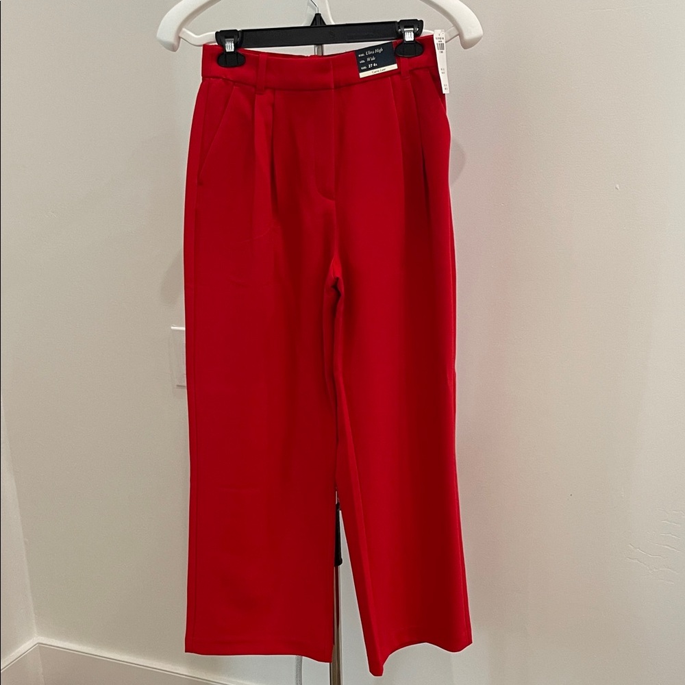 Abercrombie & Fitch Red Trousers
